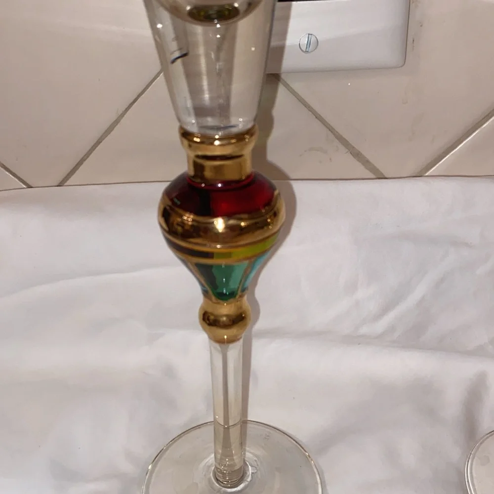 Set of 2 Z Gallerie Champagne Glass Majestic